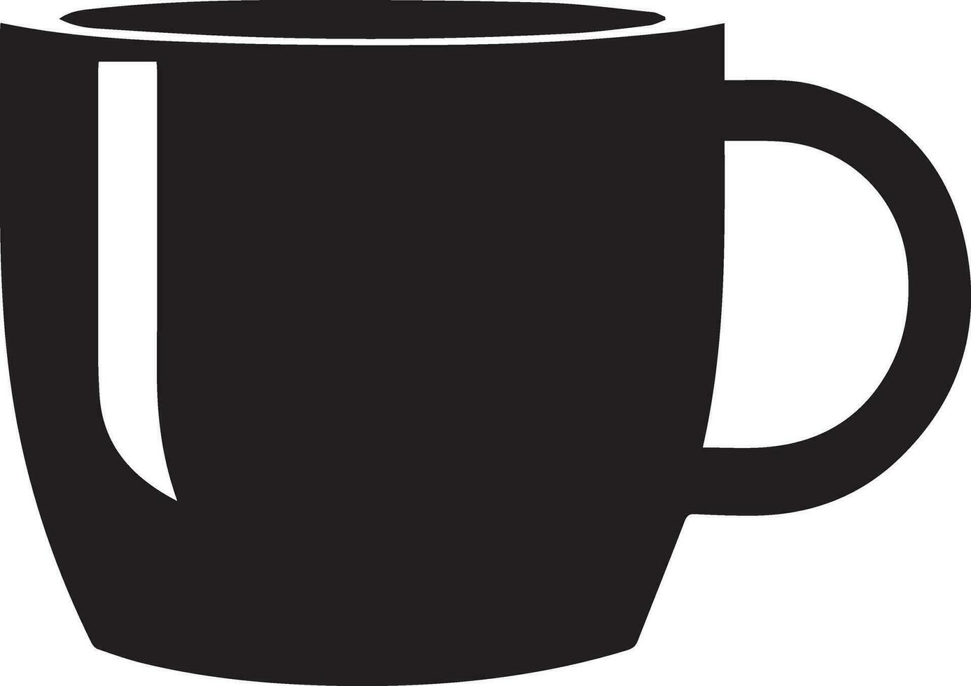 Coffee Mug vector silhouette illustration 2