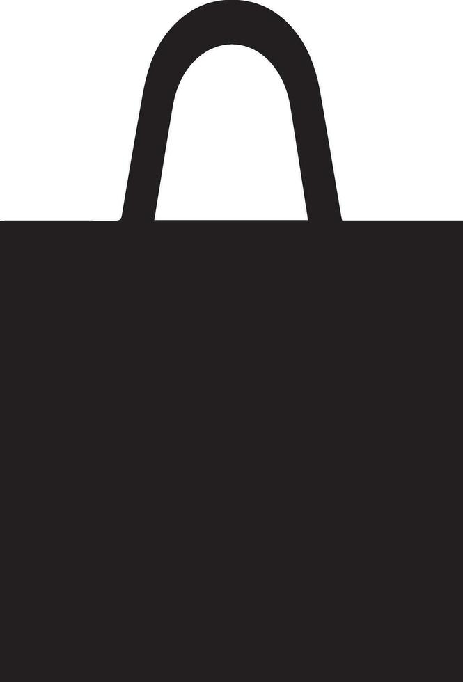 Shopping Bag vector silhouette illustration 2