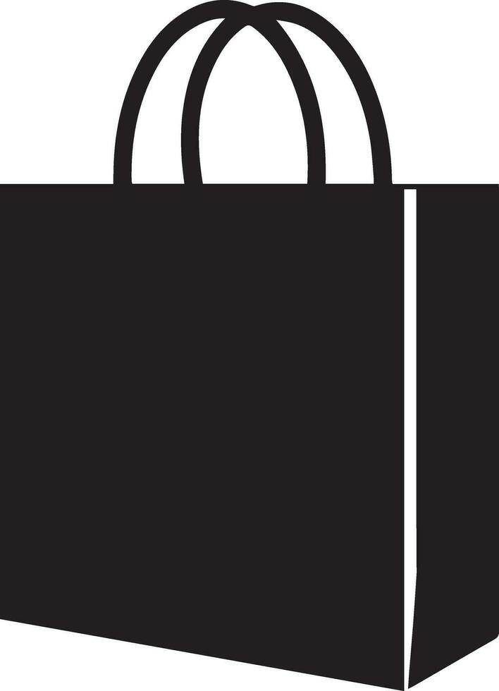 Shopping Bag vector silhouette illustration 3