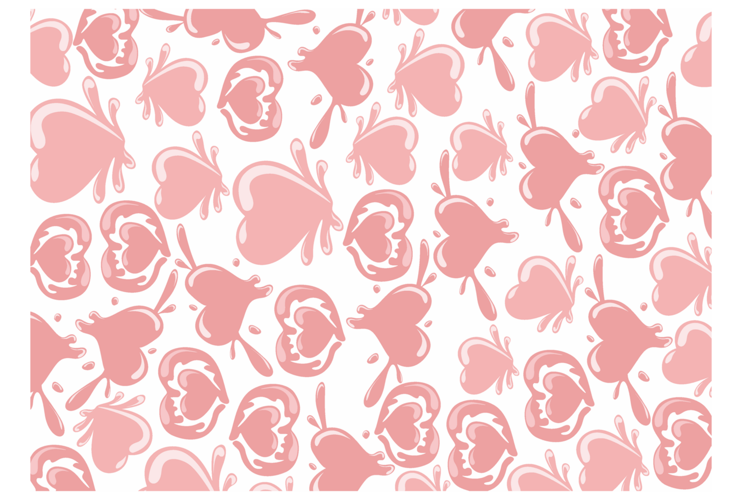 Valentine Chocolate Hearts Pattern Background png