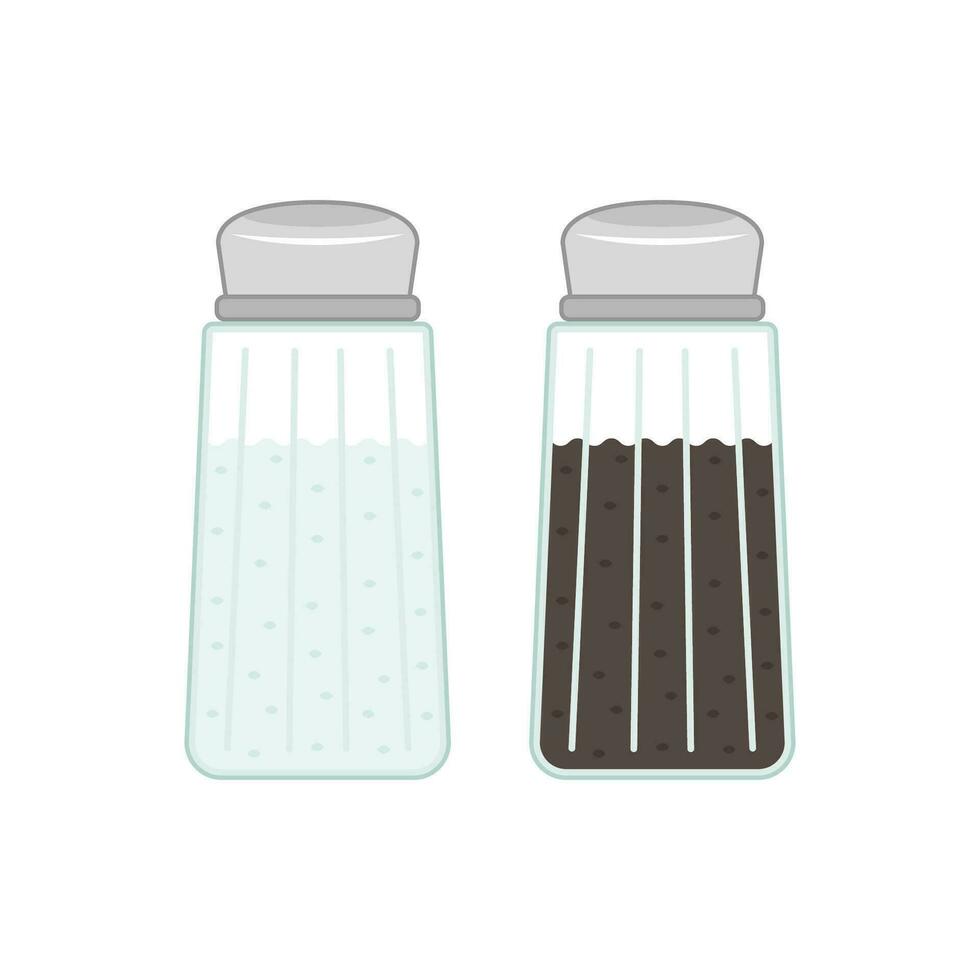 salt and pepper vector. wallpaper. salt and pepper on white background. vector