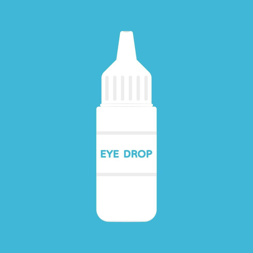 Eye drops vector. Eye drops cartoon vector. vector