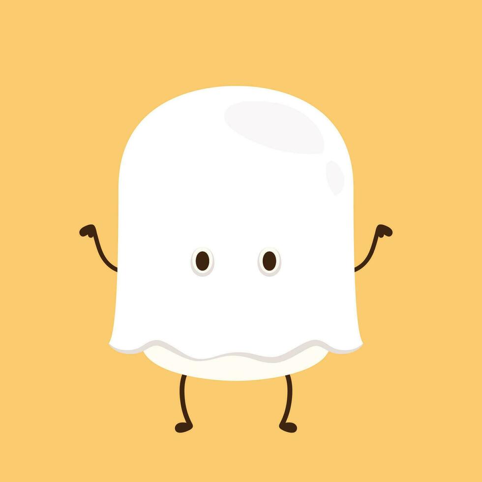 Marshmallow vector. marshmallow character design. vector