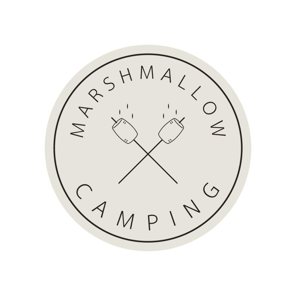 Marshmallow logo design. Marshmallow symbol vector. vector