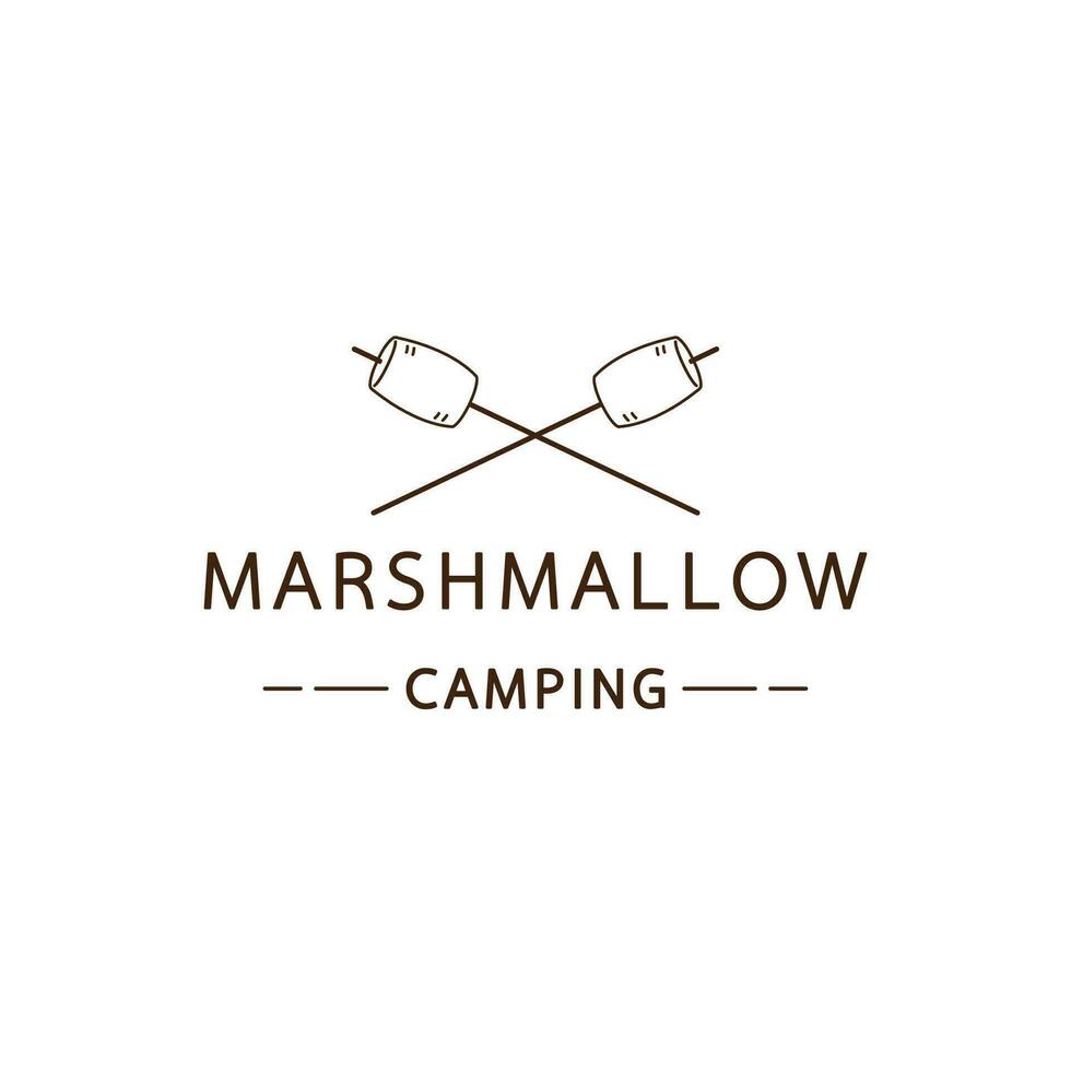 Marshmallow logo design. Marshmallow symbol vector. vector