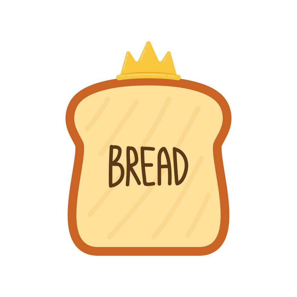vector de pan símbolo de pan fondo de pantalla. espacio libre para texto. diseño de logotipo de pan. tostadas de pan para bocadillo.