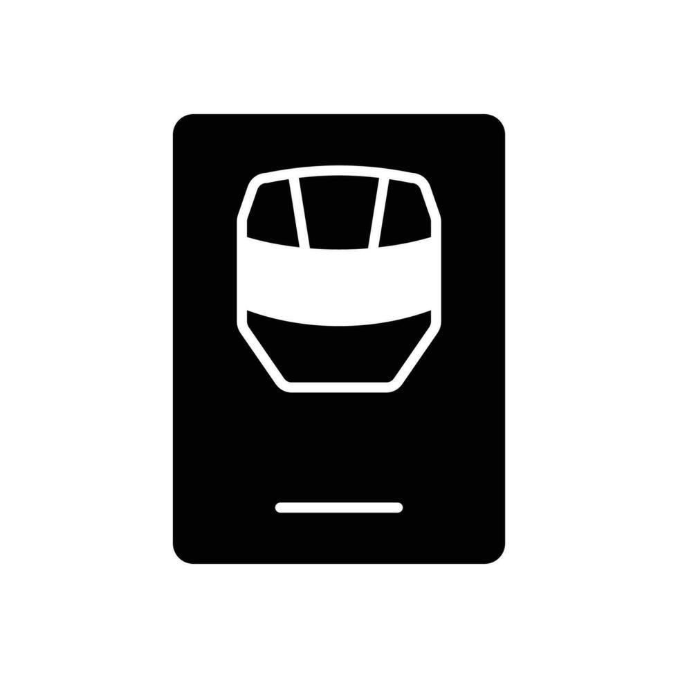 Motorcycle License icon. solid icon vector