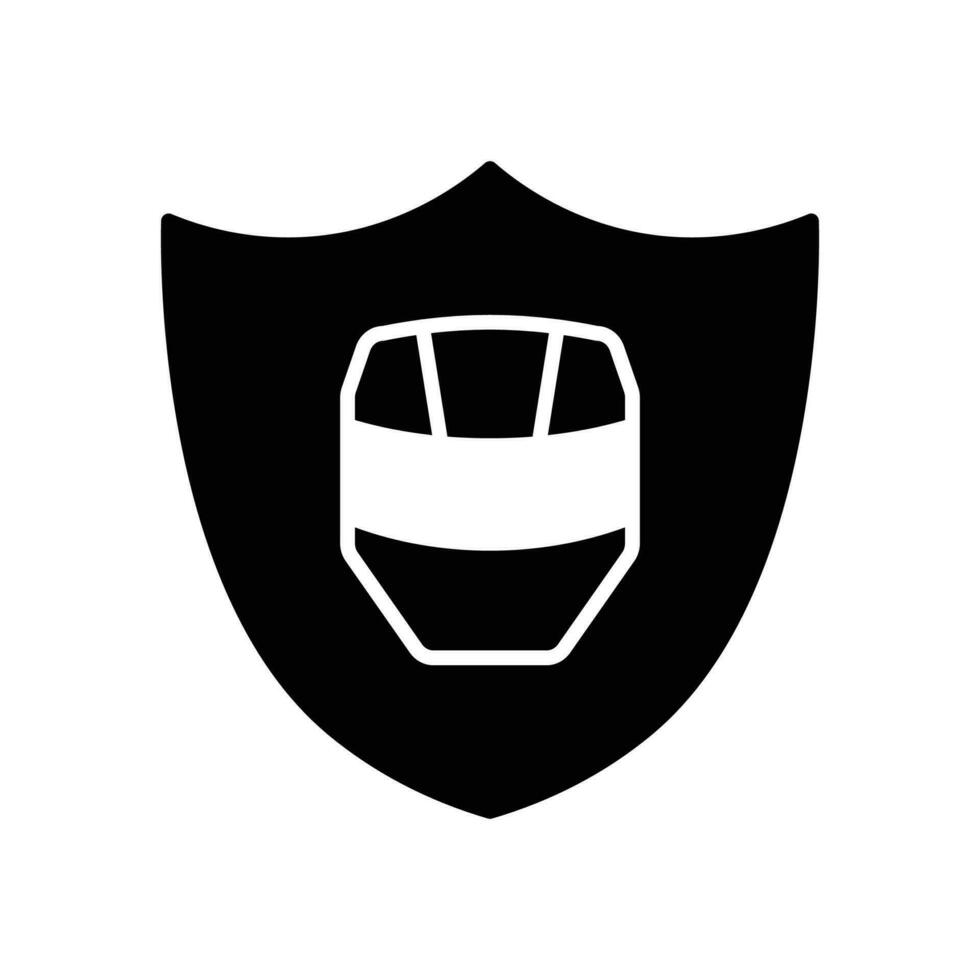 Security icon. solid icon vector