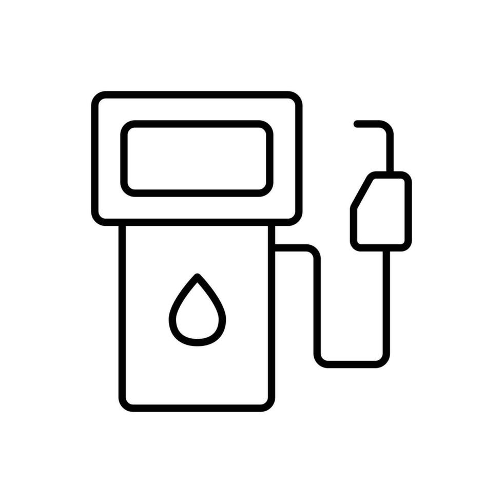gasoline icon. outline icon vector