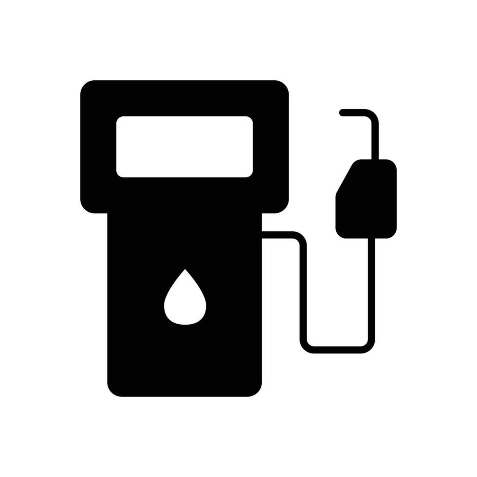 Gas Station icon. solid icon vector