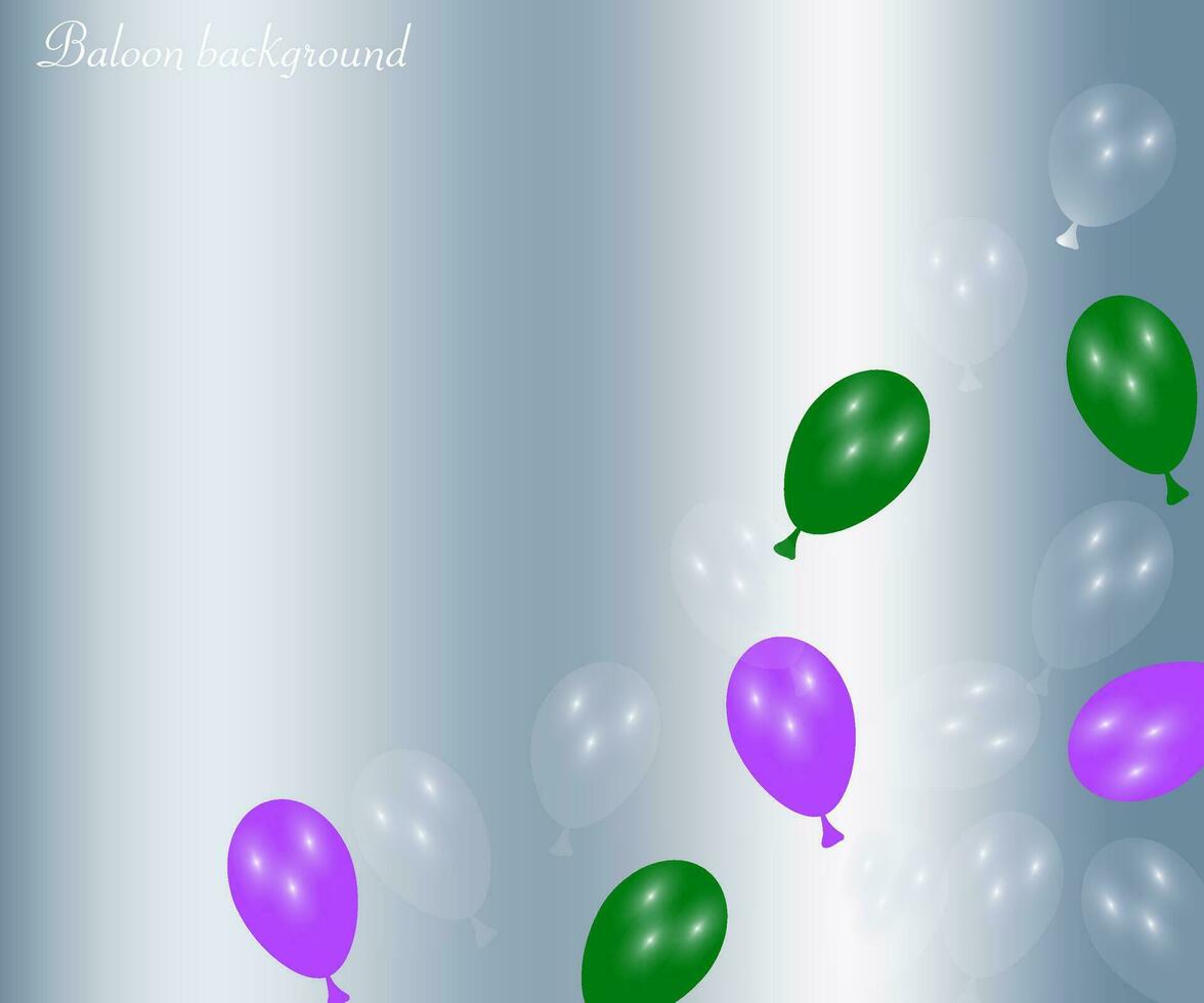 Balloon background collection colorful balloon for birthday and any party. vector