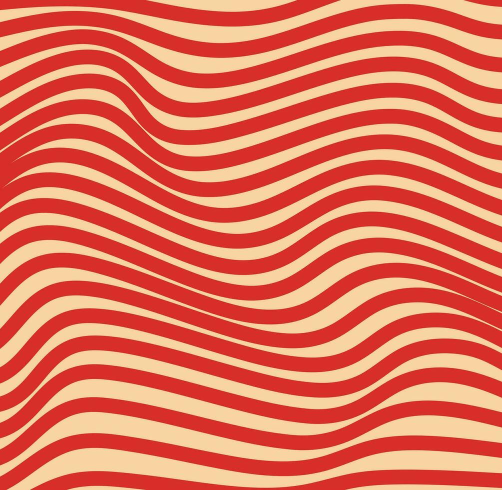 Seamless red wavy lines vector   background