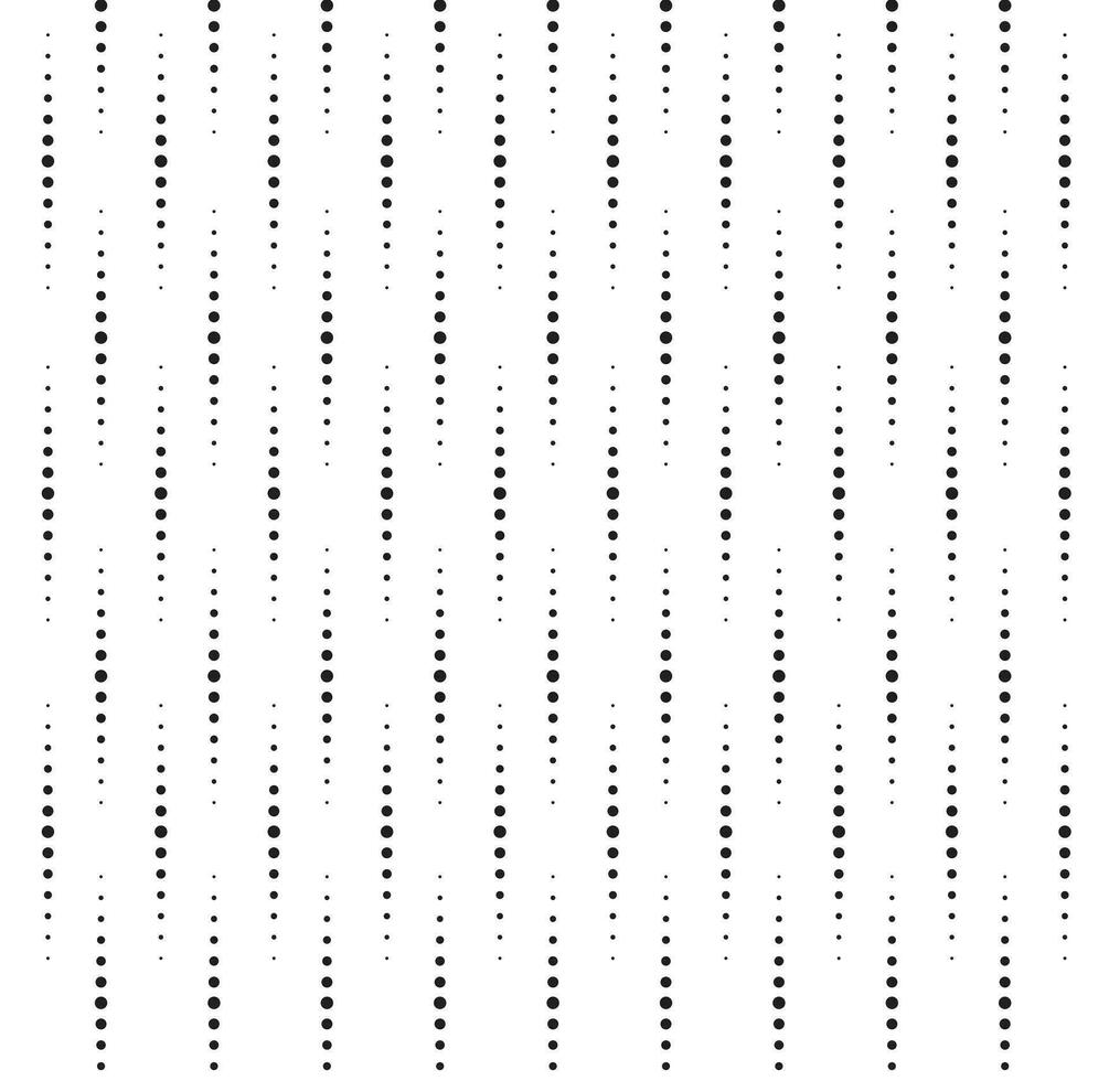 Seamless Dots Pattern Black and White Circle Vector Background.