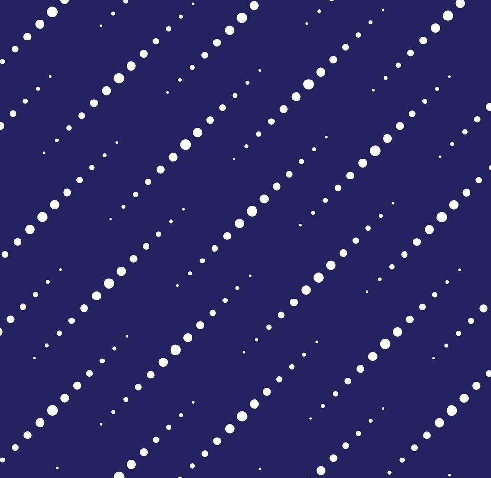 Seamless Diagonal Dots Pattern Black and White Circle Vector Backgroun