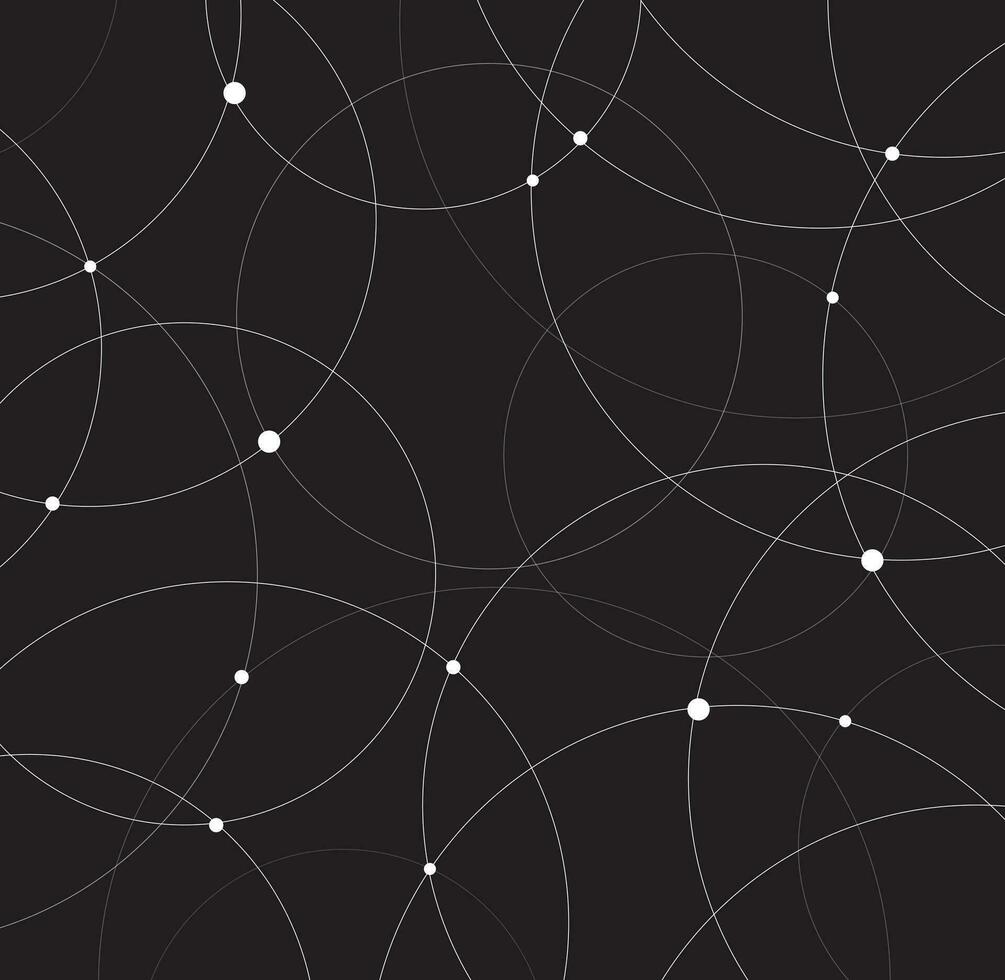 Abstract overlapping circles vector Background