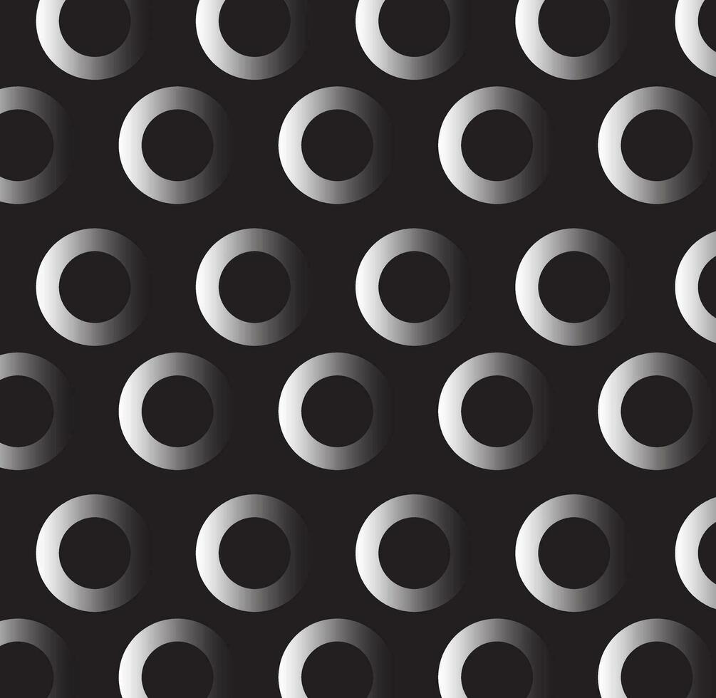 Abstract Circles Modern Trendy Seamless Pattern Vector Background.