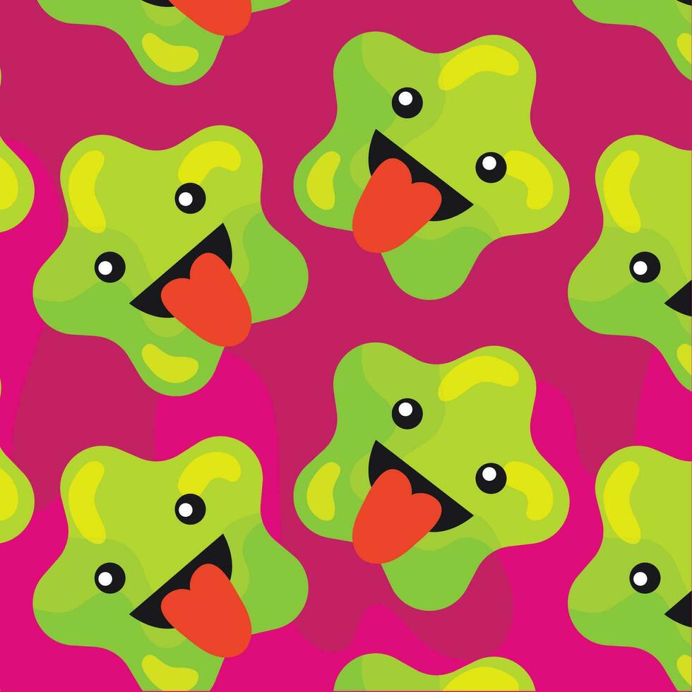 pattern background with star shape emojis Vector illustration