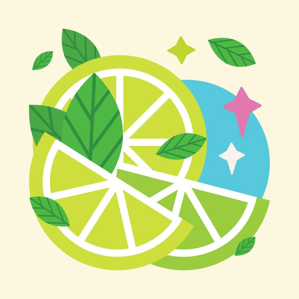Isolated lemon cut icon Healthy food Vector illustration