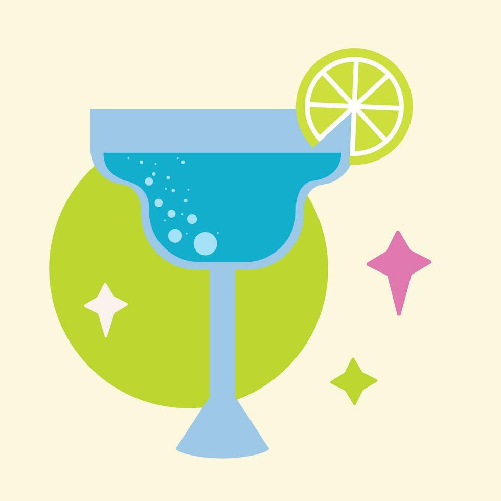Isolated cokctail glass icon Beverage Vector illustration