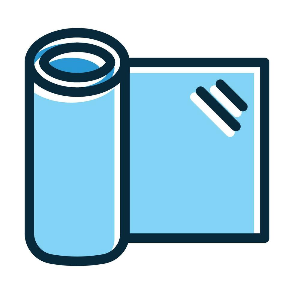Plastic Wrap Vector Thick Line Filled Dark Colors