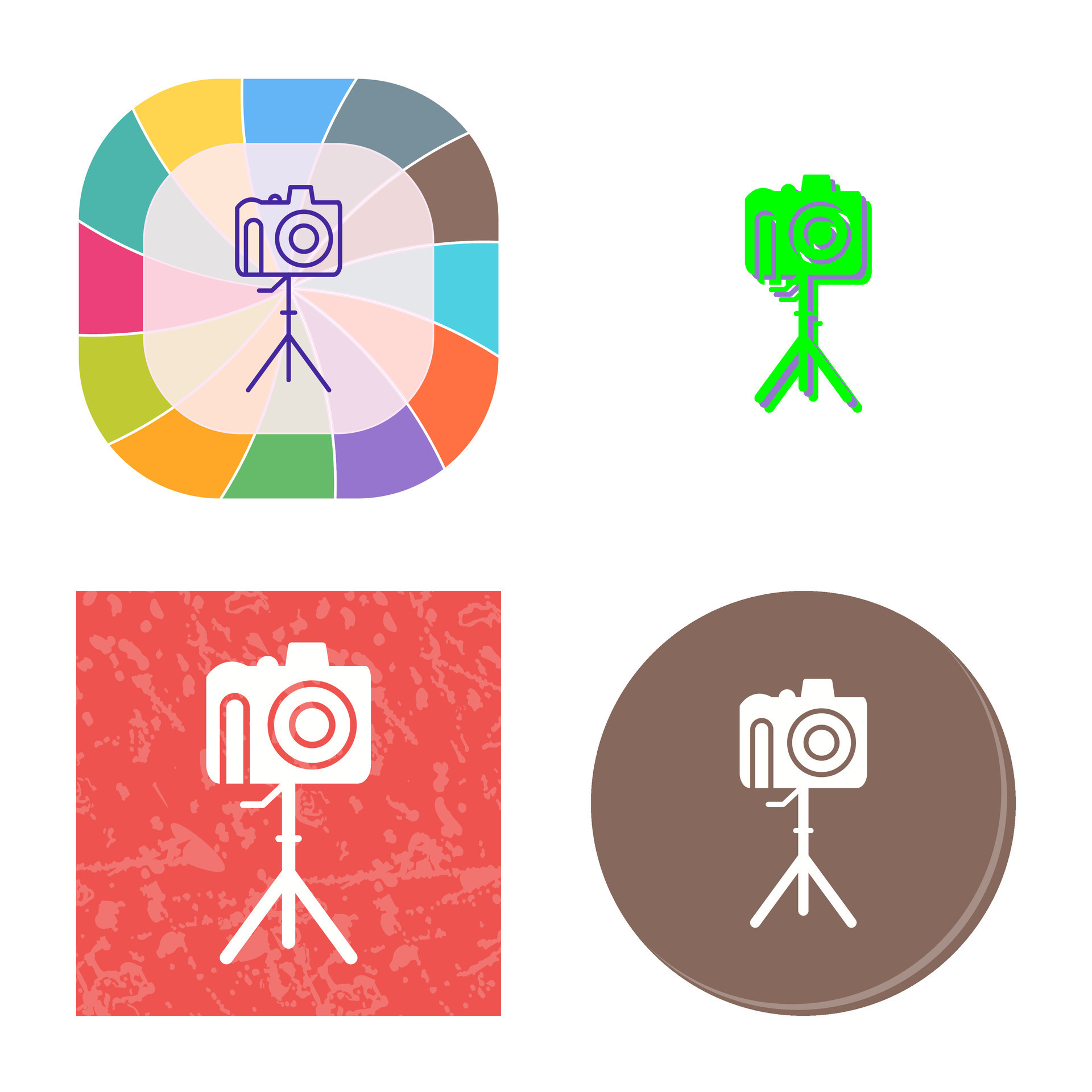 Unique Camera on Stand Vector Icon 34205973 Vector Art at Vecteezy