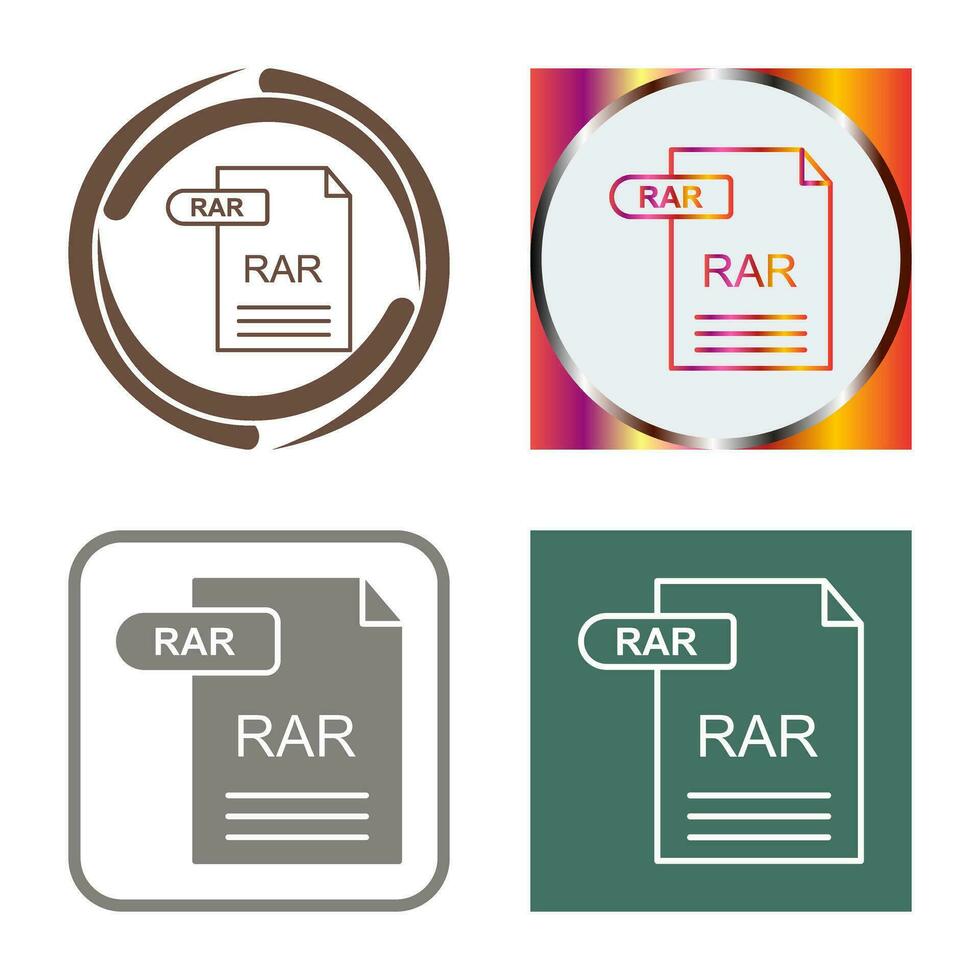 RAR Vector Icon