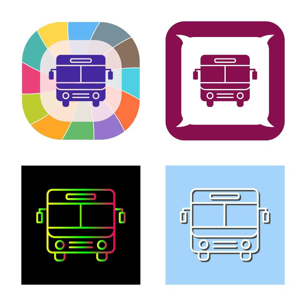 icono de vector de bus