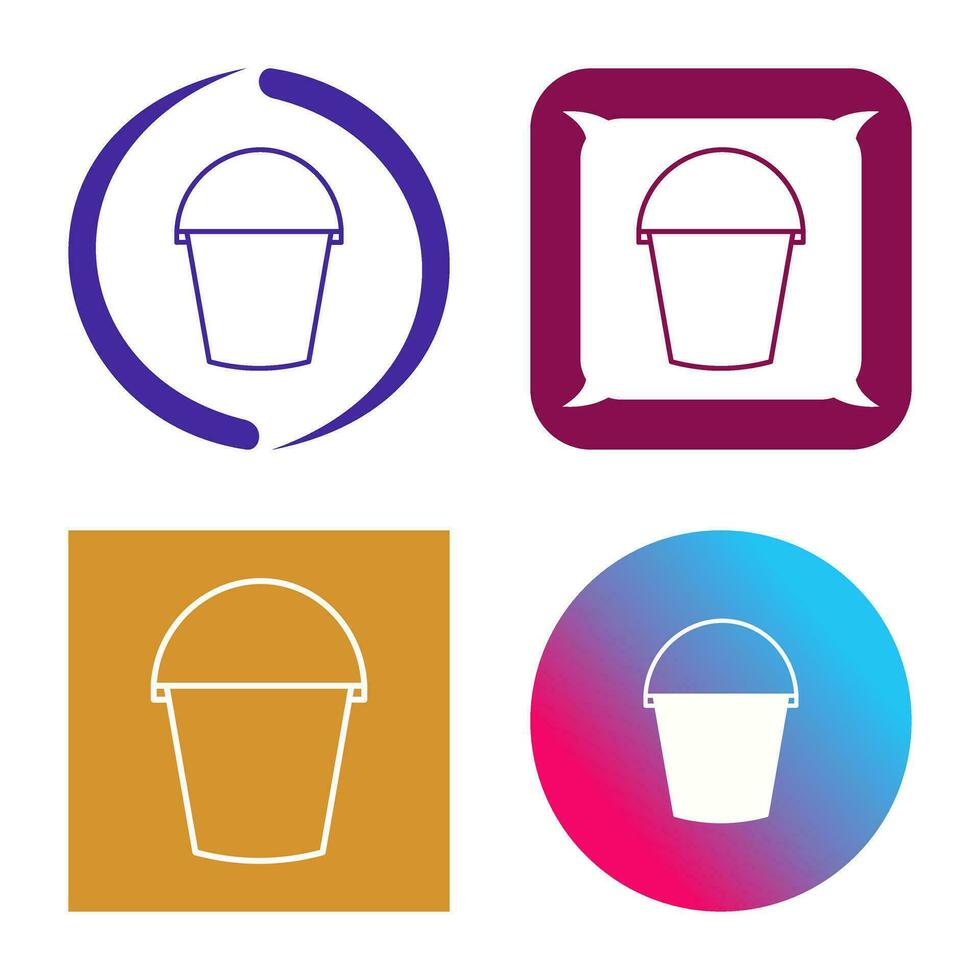 Water Bucket Vector Icon