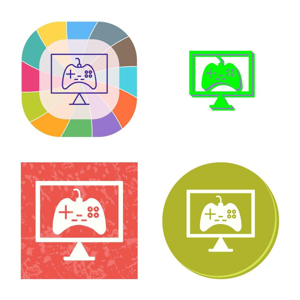 Unique Online Games Vector Icon