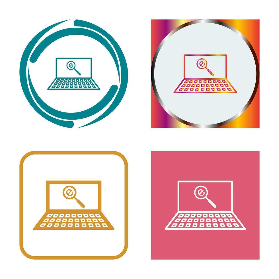 Unique Find on Internet Vector Icon