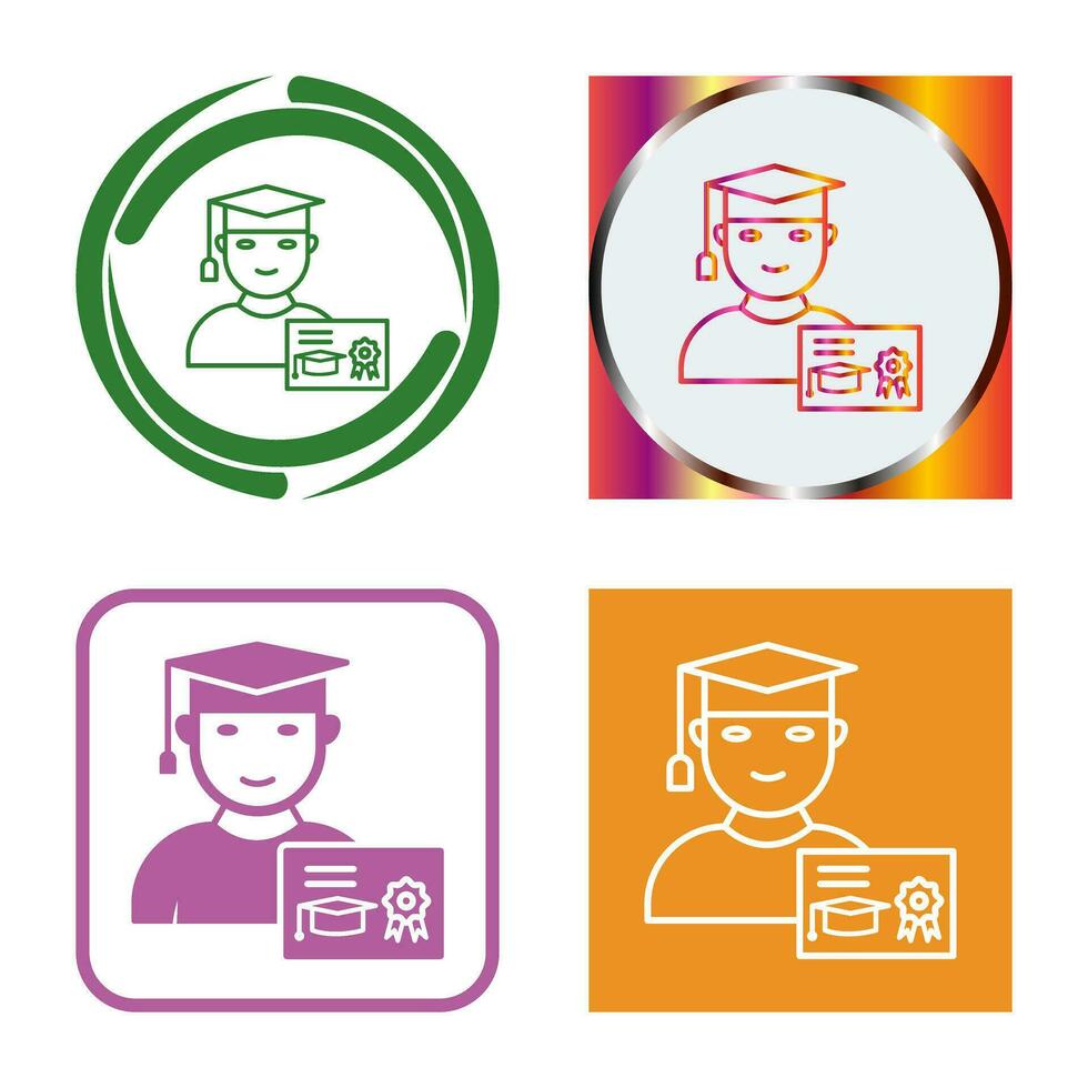 Unique Receiving Degree Vector Icon