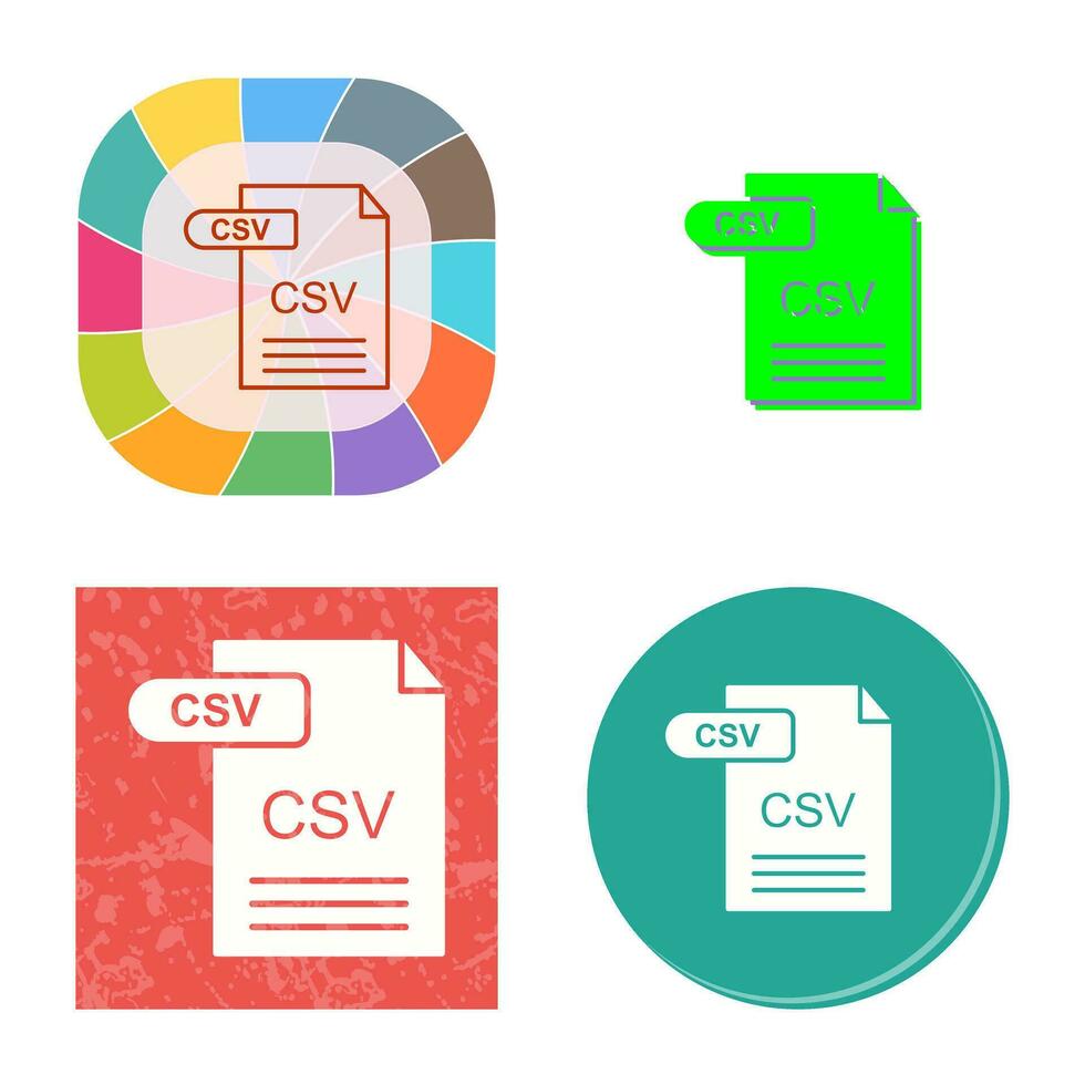 CSV Vector Icon