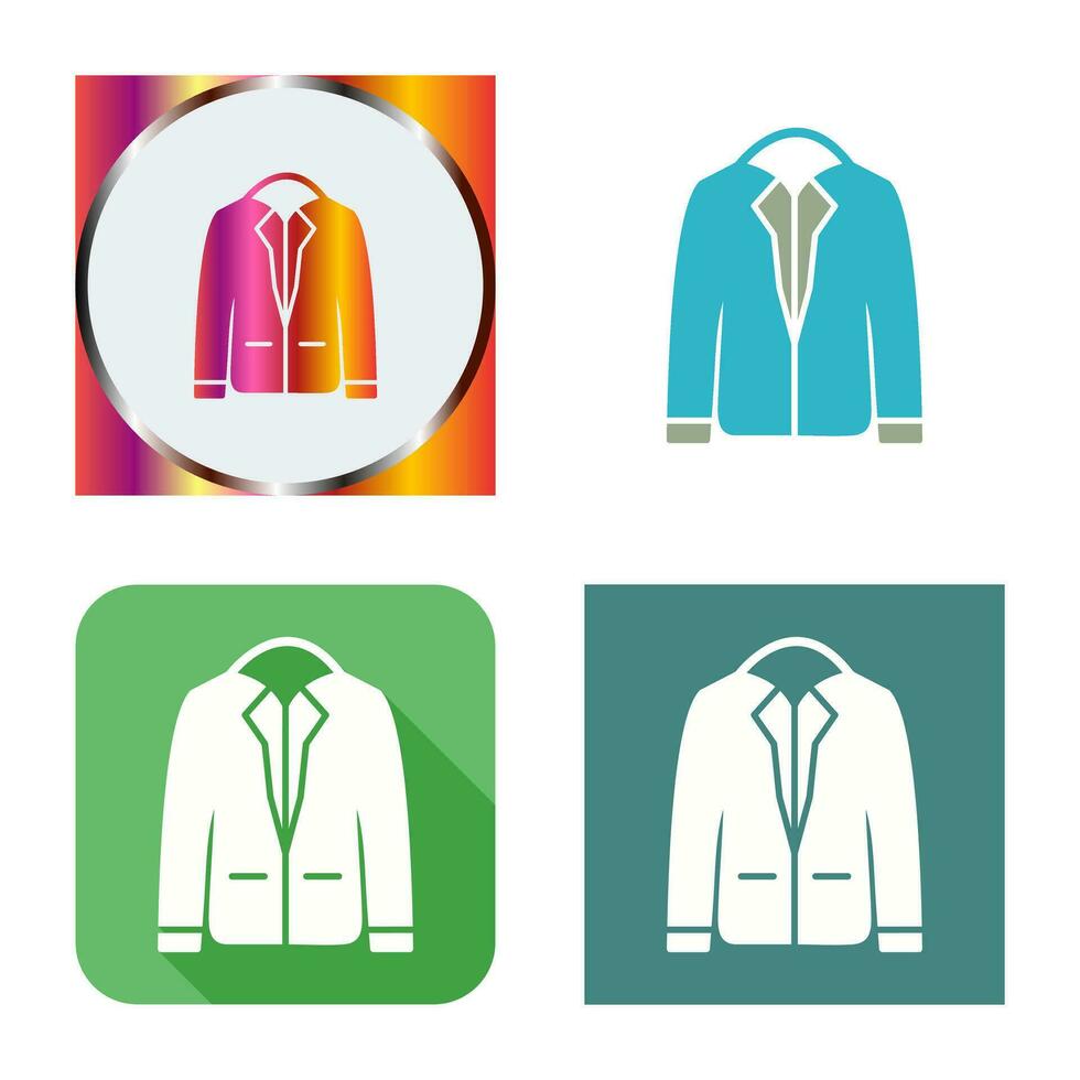 icono de vector de chaqueta elegante