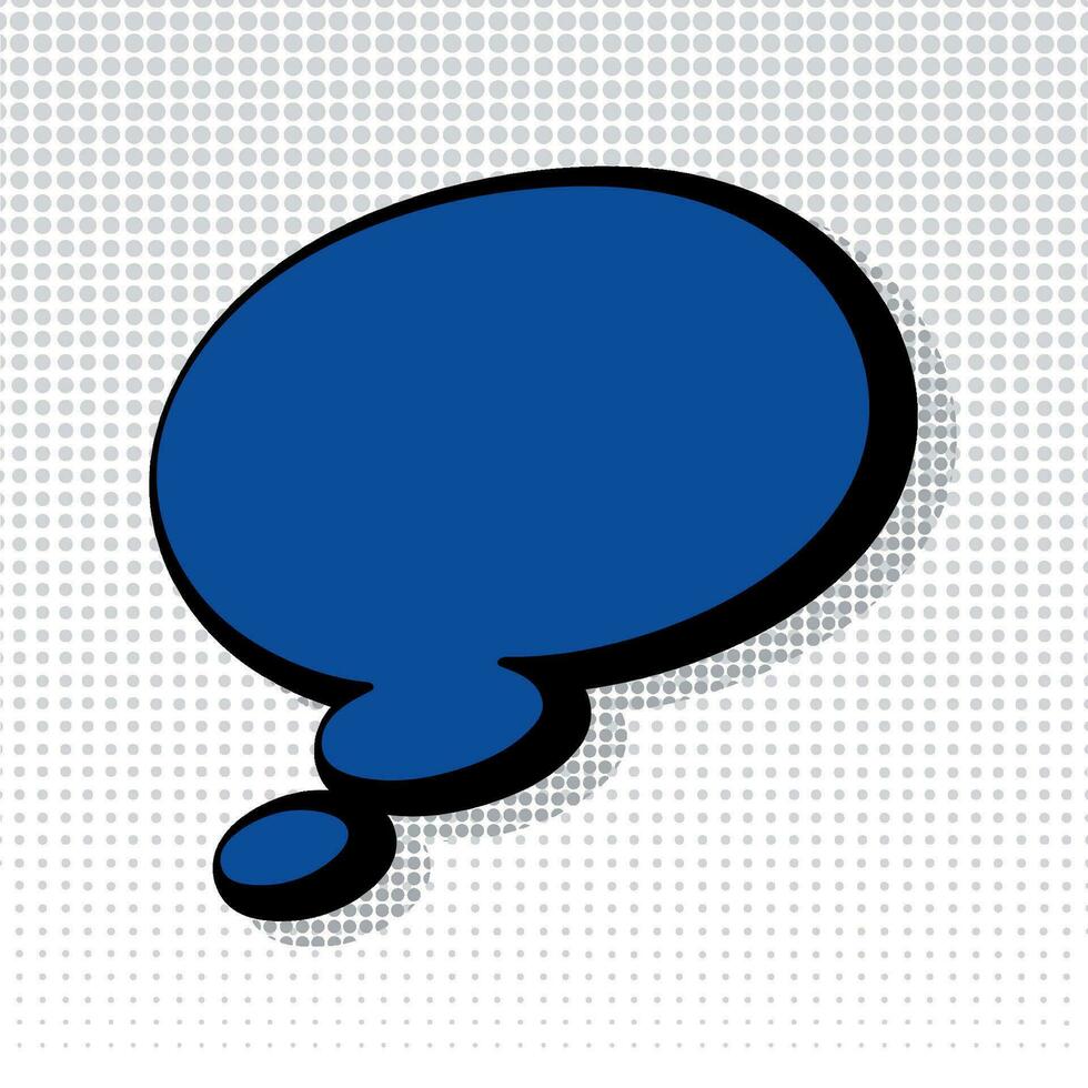 Empty comic bubble chat Vector illustration