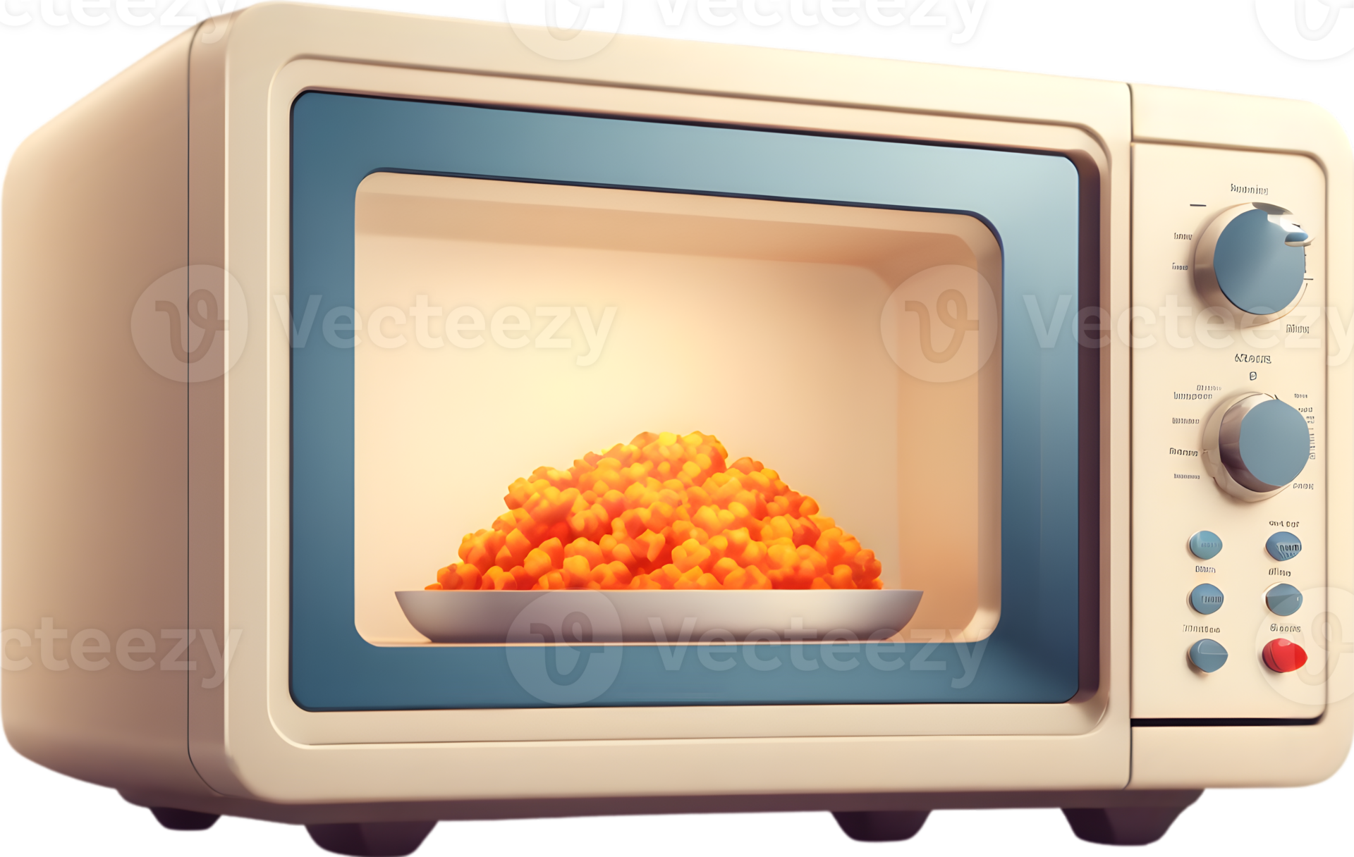a microwave oven on Ai generative 34206825 PNG