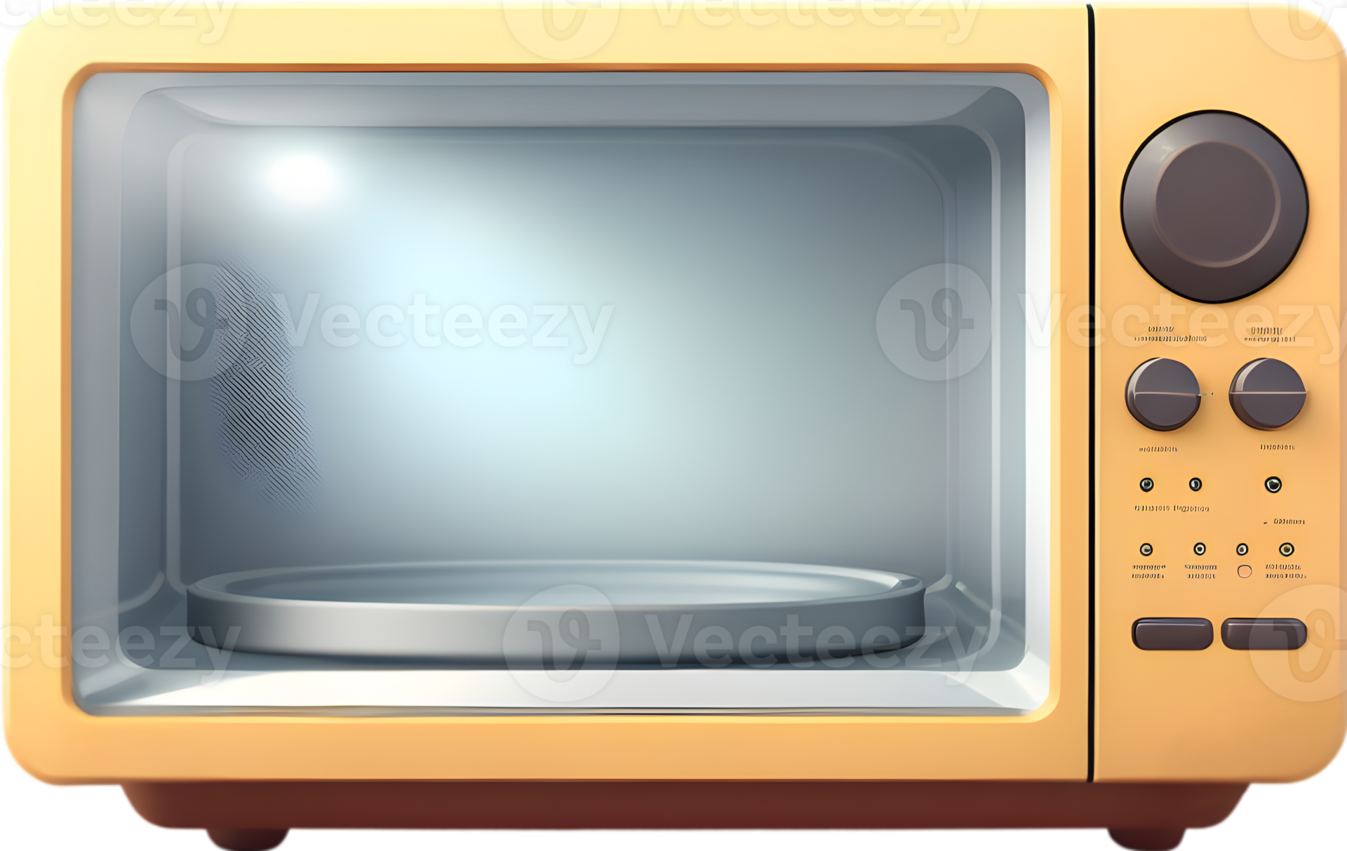 a microwave oven on Ai generative 34206833 PNG