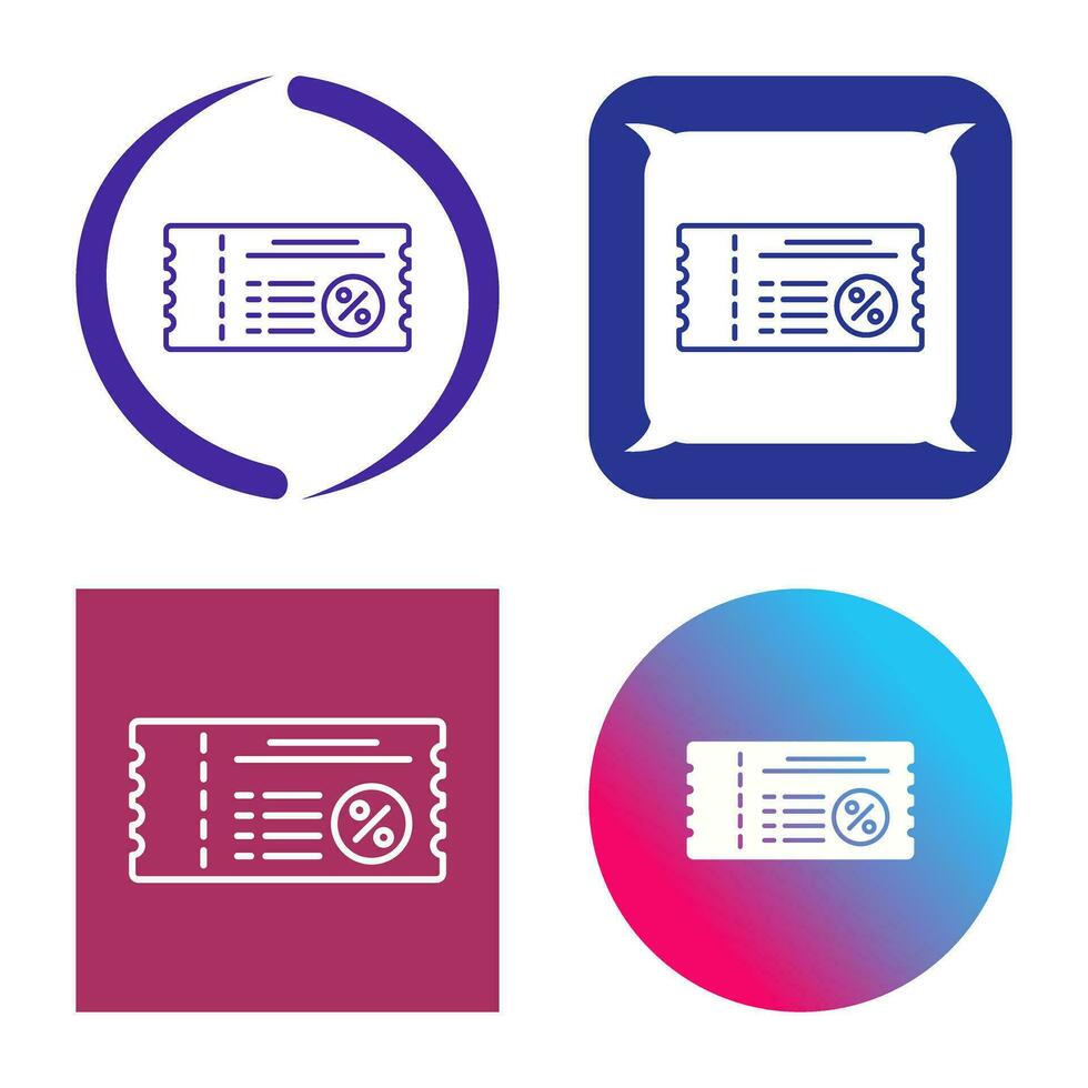 Voucher Vector Icon