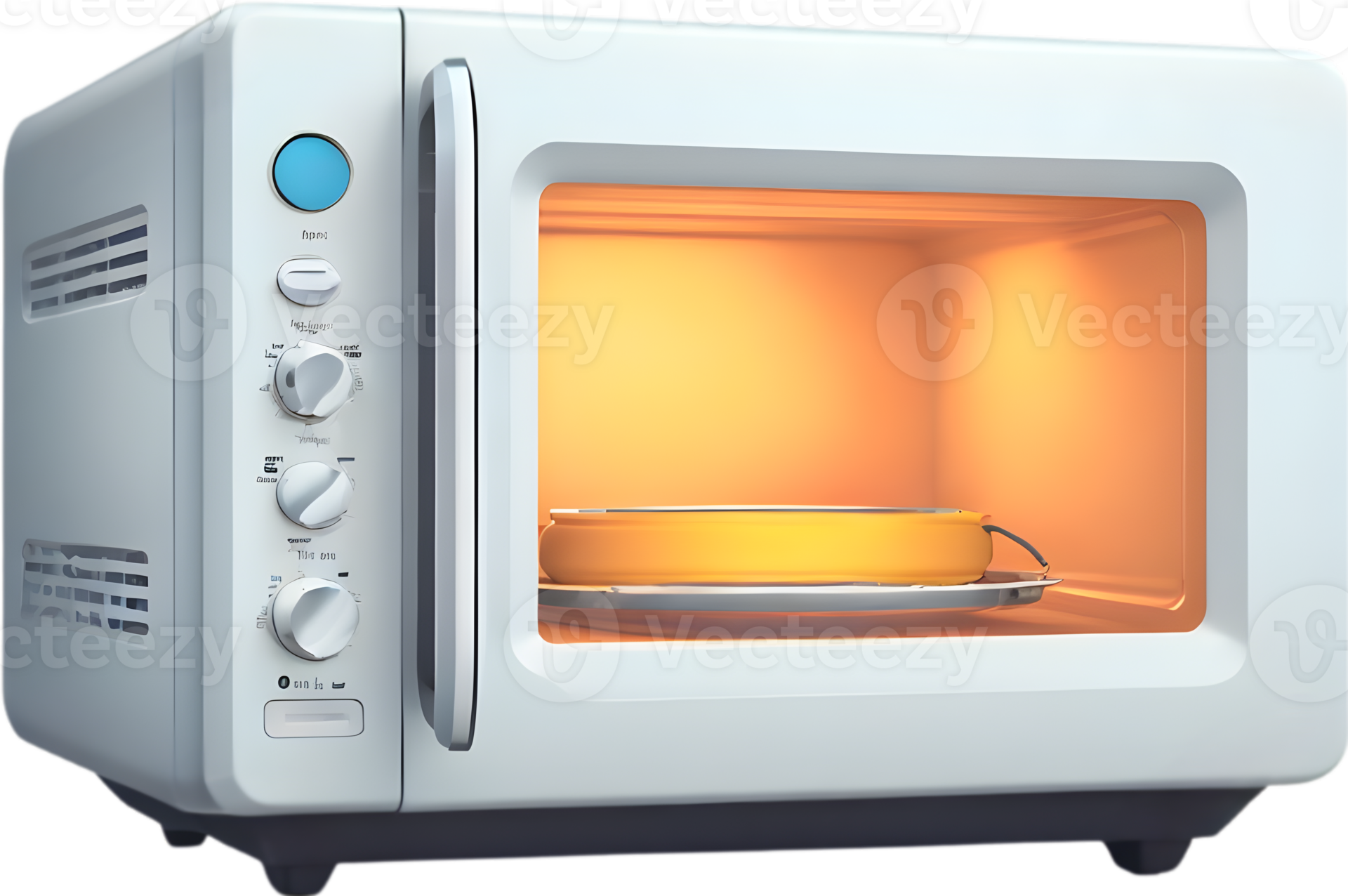 a microwave oven on Ai generative 34206840 PNG