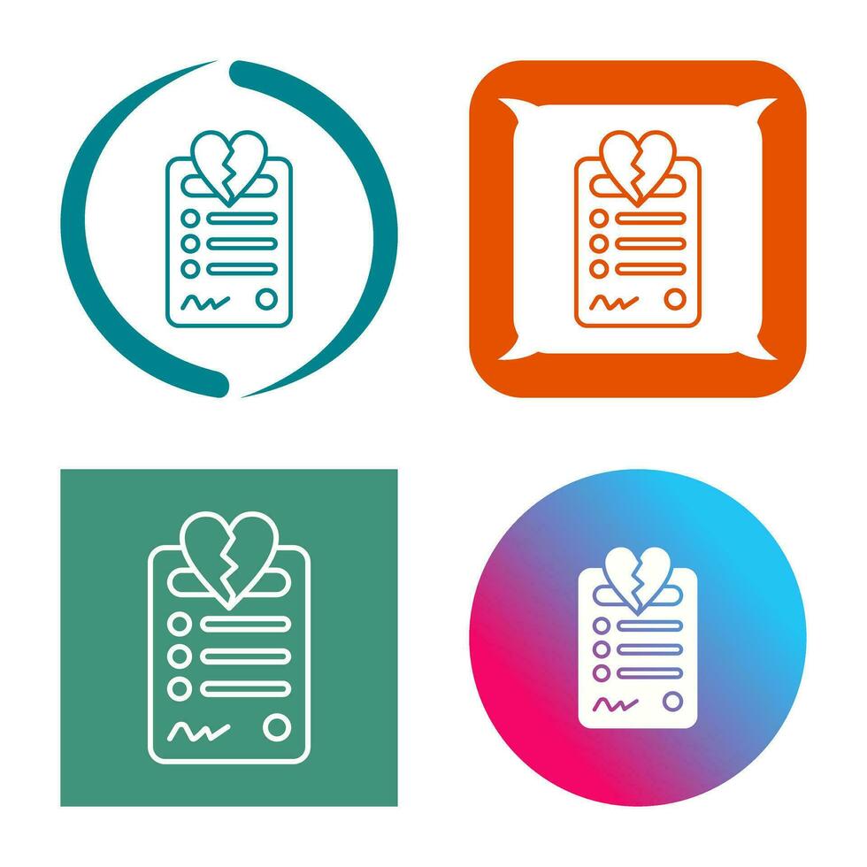 Divorce Vector Icon