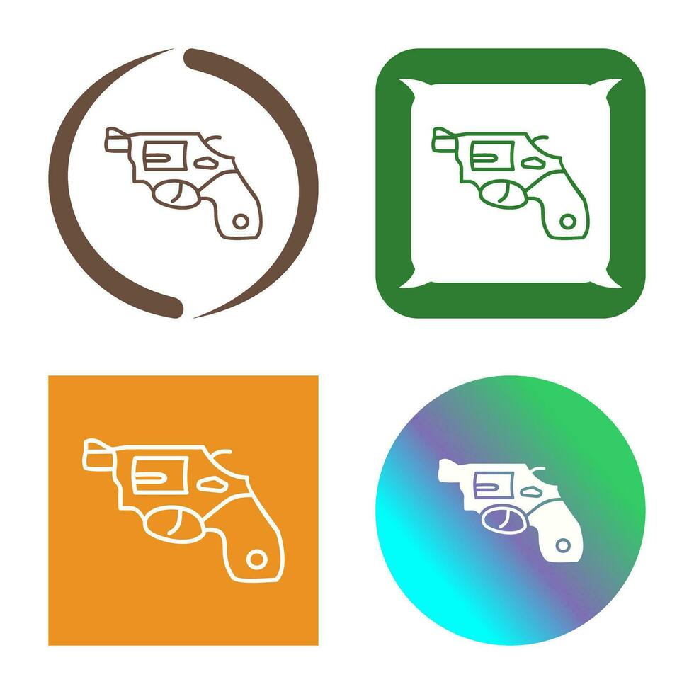 Unique Revolver Vector Icon