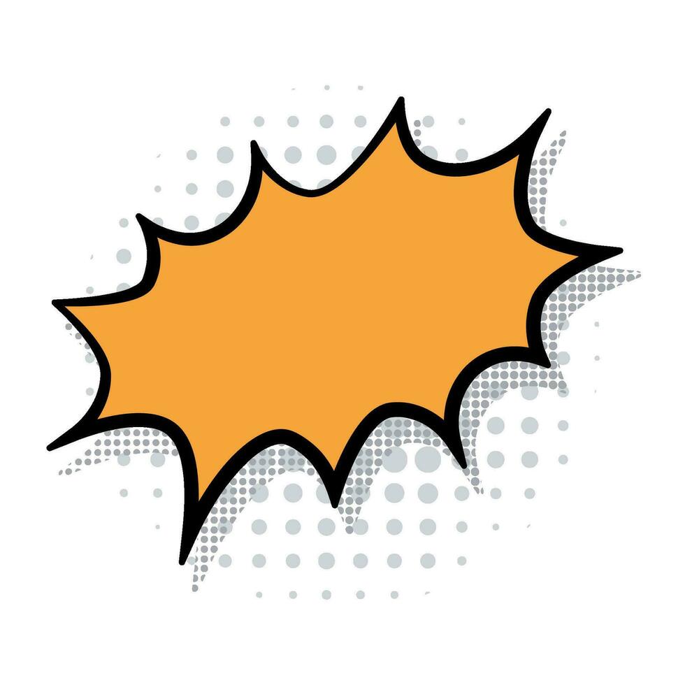 Empty comic bubble chat Vector illustration