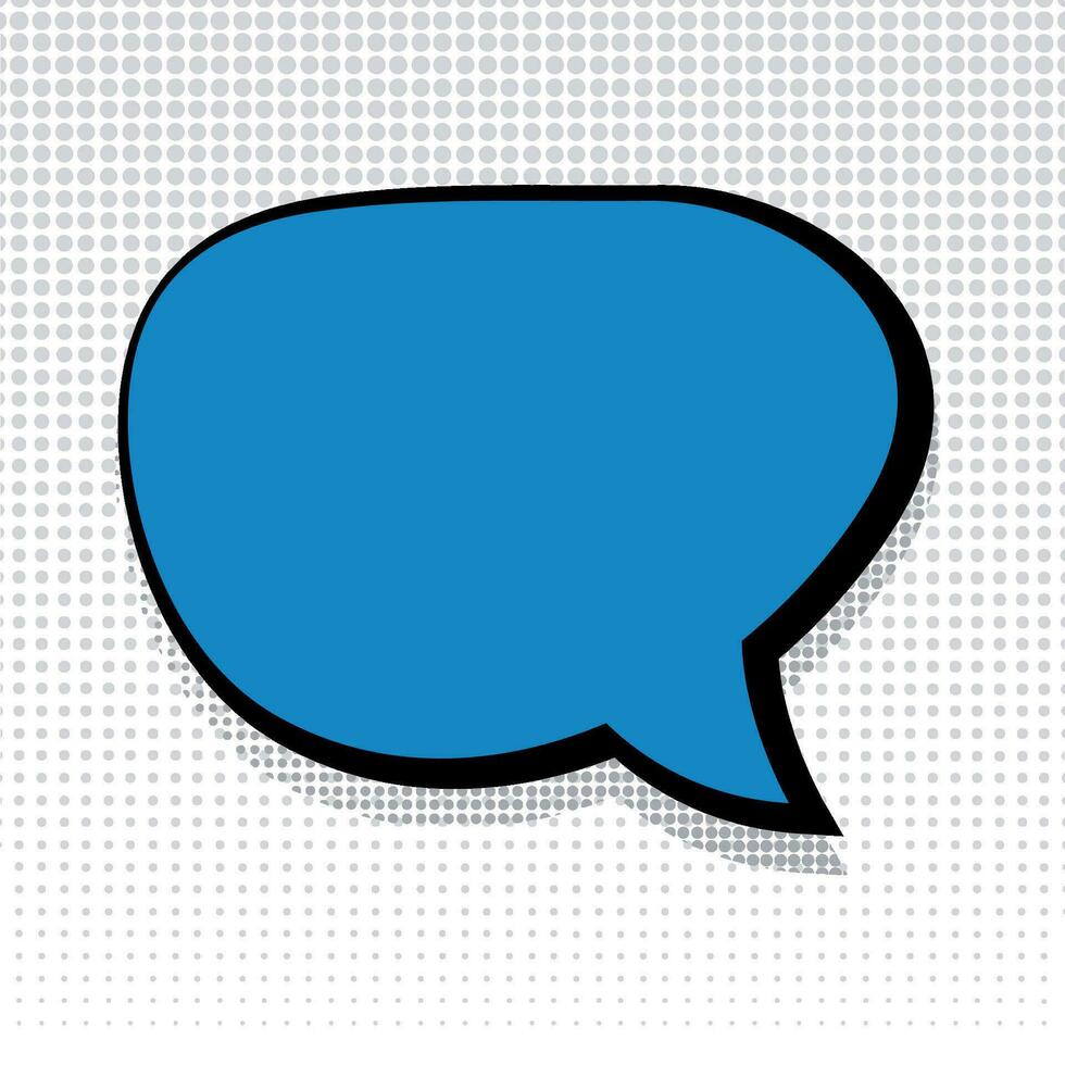 Empty comic bubble chat Vector illustration