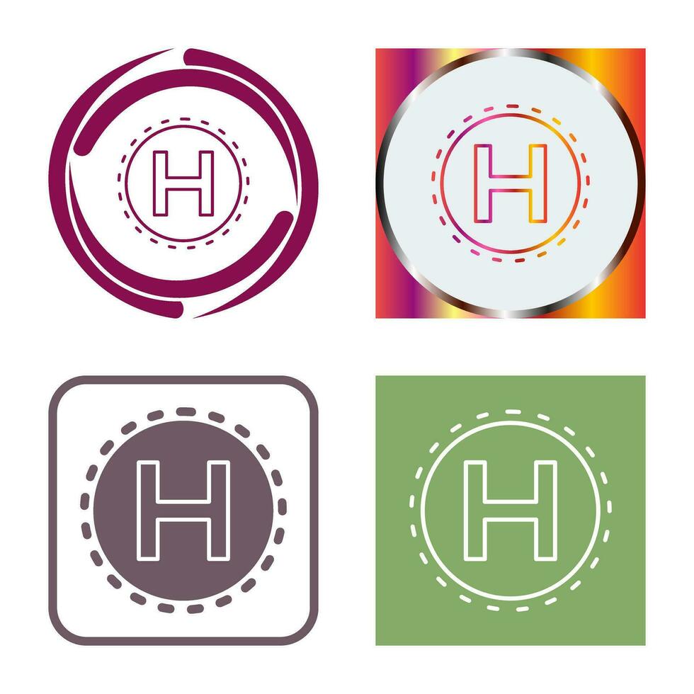 Helipad Vector Icon
