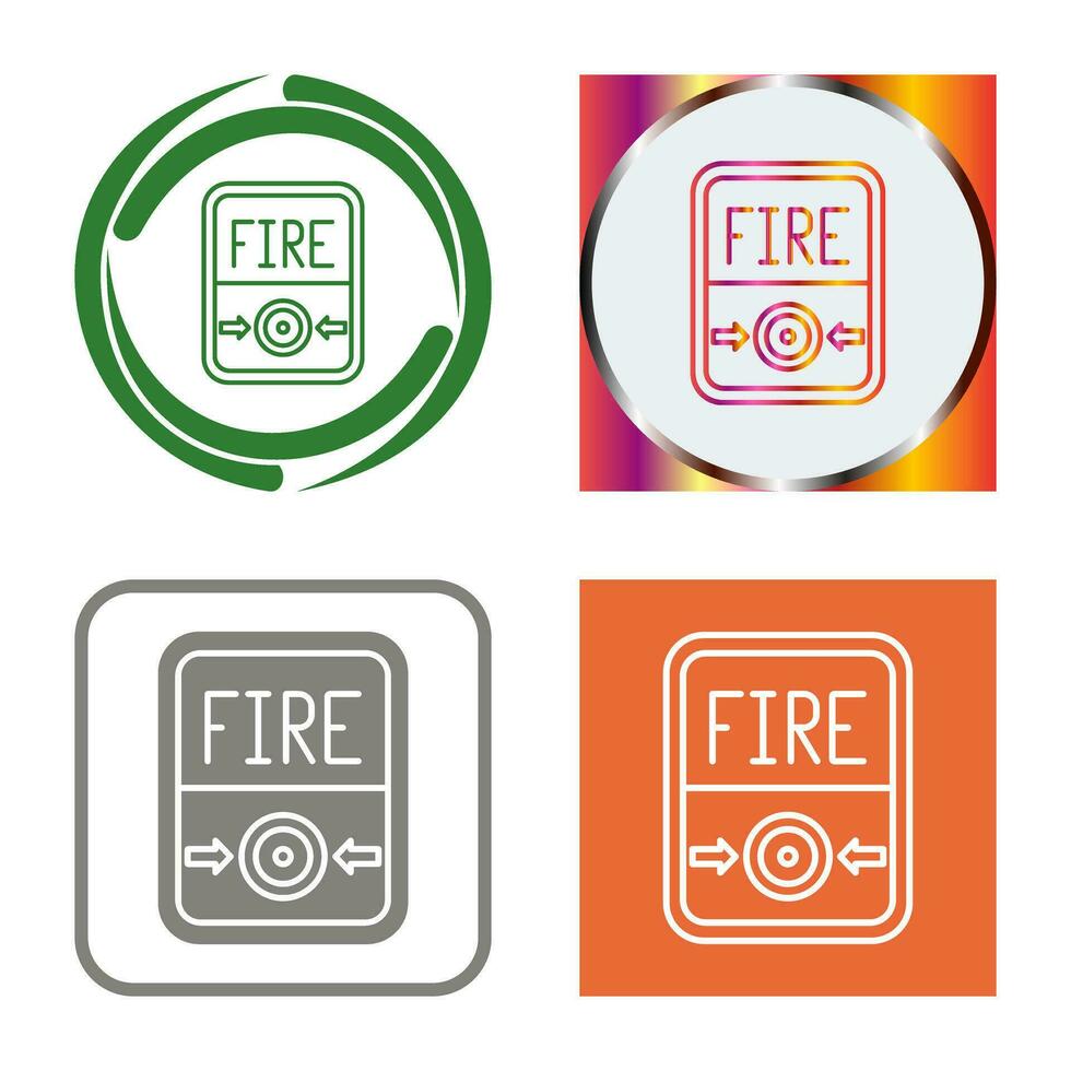 Fire Button Vector Icon