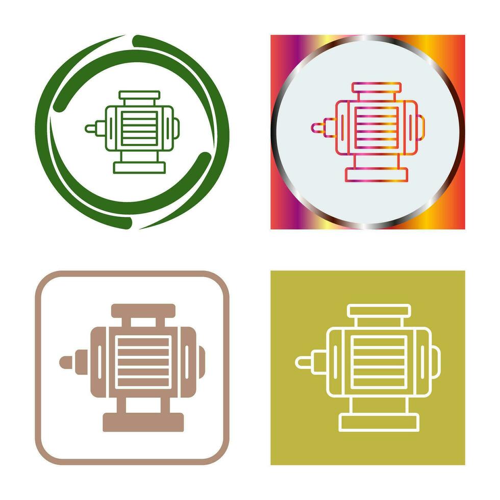 icono de vector de motor eléctrico