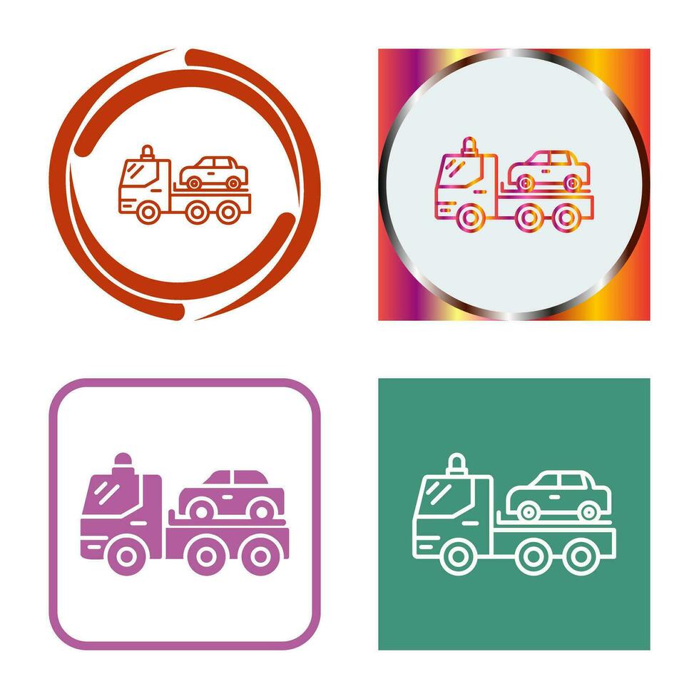 Tow Truck Vector Icon