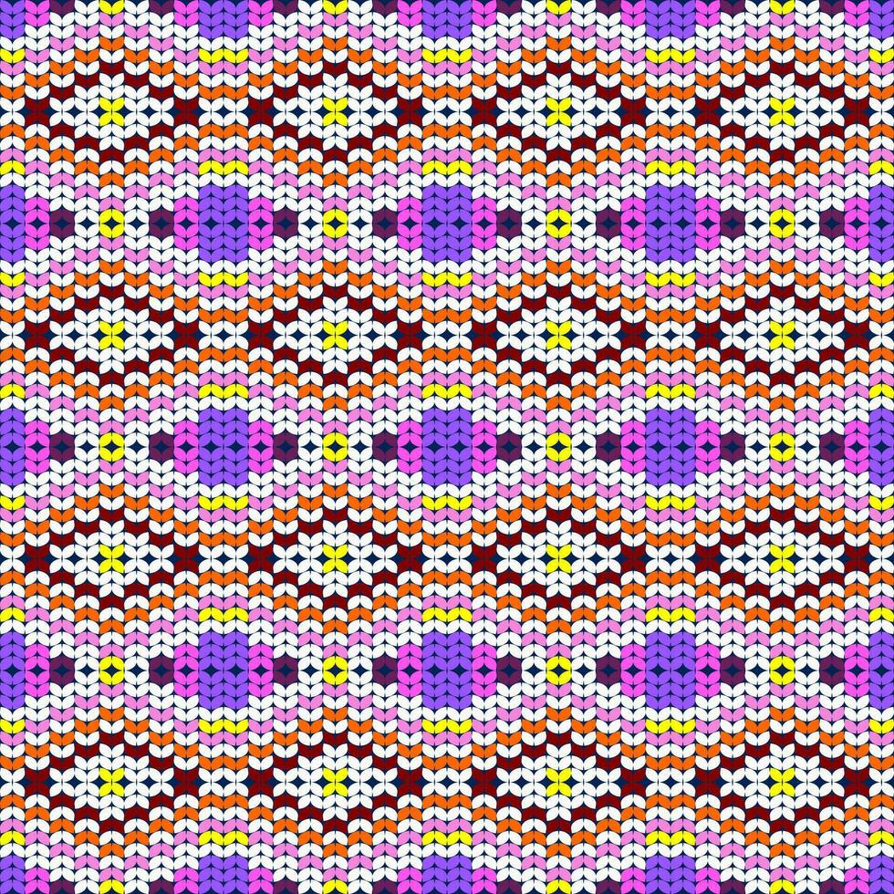 Ethnic seamless pattern. Patchwork texture. Weaving. Traditional ornament. Tribal pattern. Folk motif. Can be used for wallpaper, textile, wrapping, web page background. vector