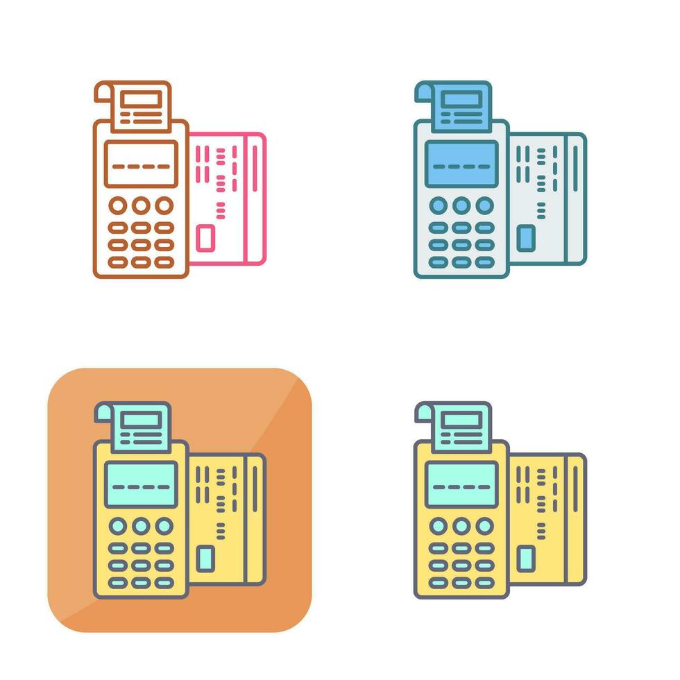 Pos Terminal Vector Icon