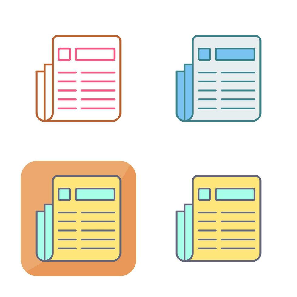 News Paper Vector Icon