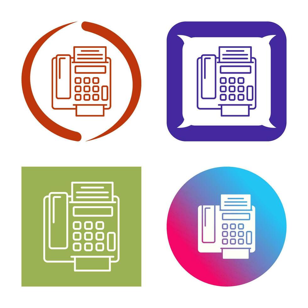 fax Machine Vector Icon